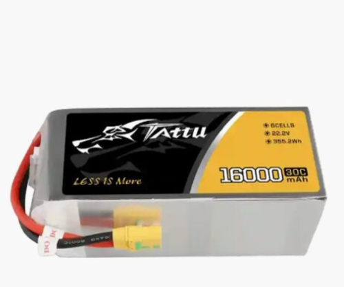 TATTU 16000mAh 22.2V 6셀 Lipo Battery 배터리