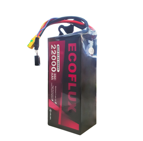 ECOFLUX 22000mAh 22.2V 6셀 20C (XT90S) 방제드론 배터리